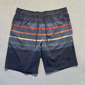 Y2K Hang Ten Charcoal Gray Board Shorts